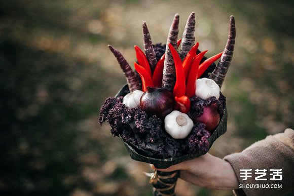 可食用蔬果手捧花 吃貨們眼睛都為之一亮啦! - m.timenetsule.com