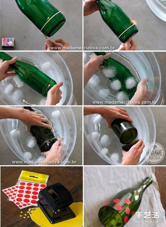 啤酒瓶廢物利用DIY手工制作精美燭臺的方法 - m.timenetsule.com